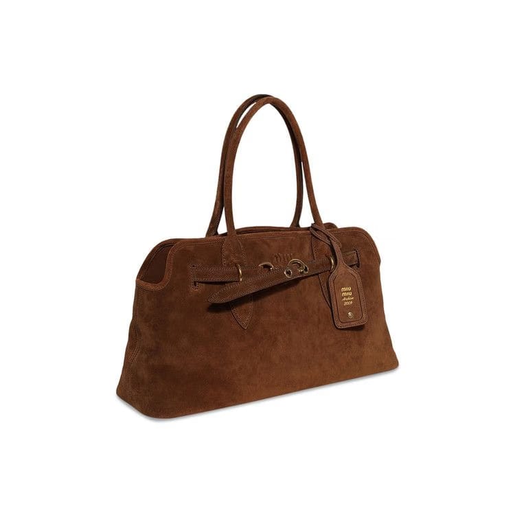Miu Miu Aventure Suede Bag Oak