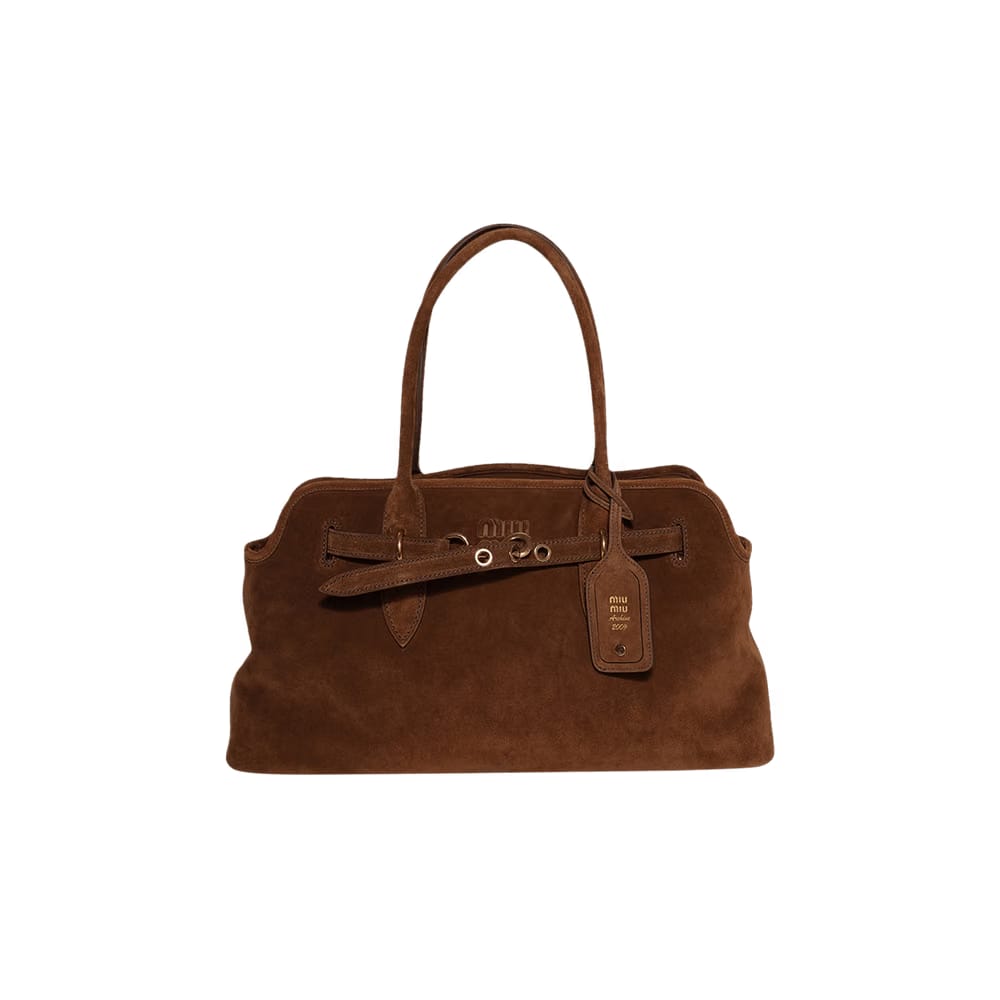Miu Miu Aventure Suede Bag Oak