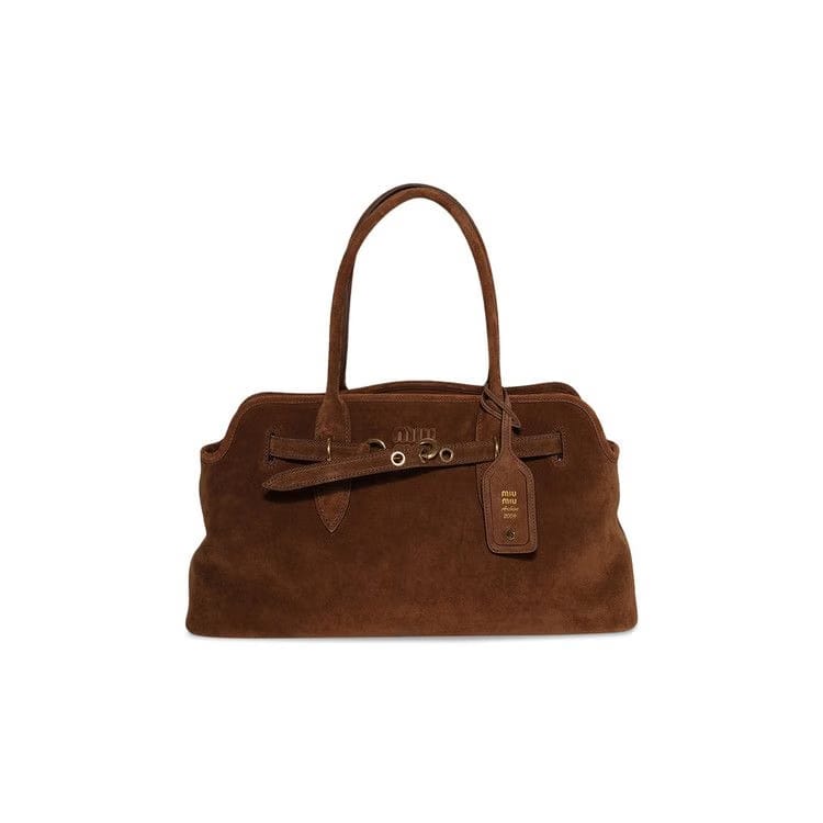 Miu Miu Aventure Suede Bag Oak