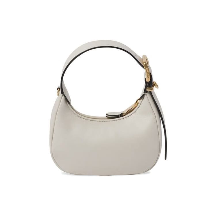 Miu Miu Leather Hobo Bag Chalk White