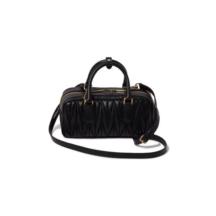 Miu Miu Matelasse Top Handle Bag Black