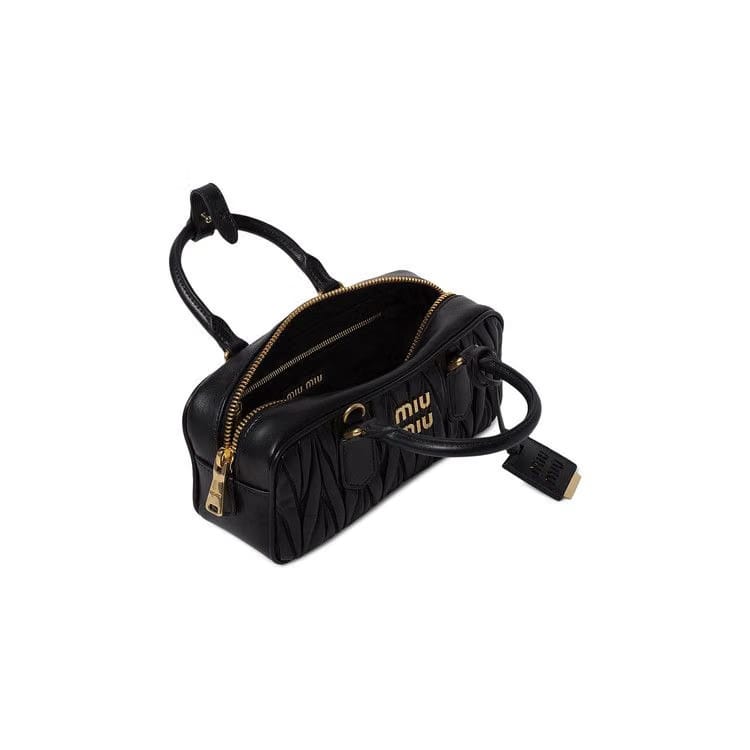 Miu Miu Velluto Matelassé Bag Black