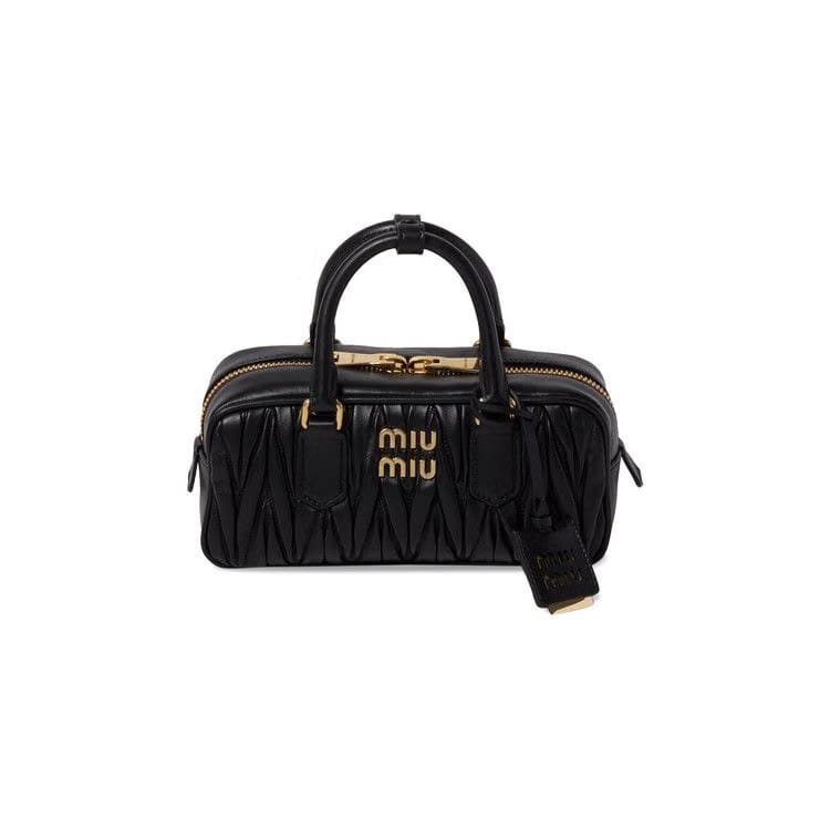 Miu Miu Velluto Matelassé Bag Black