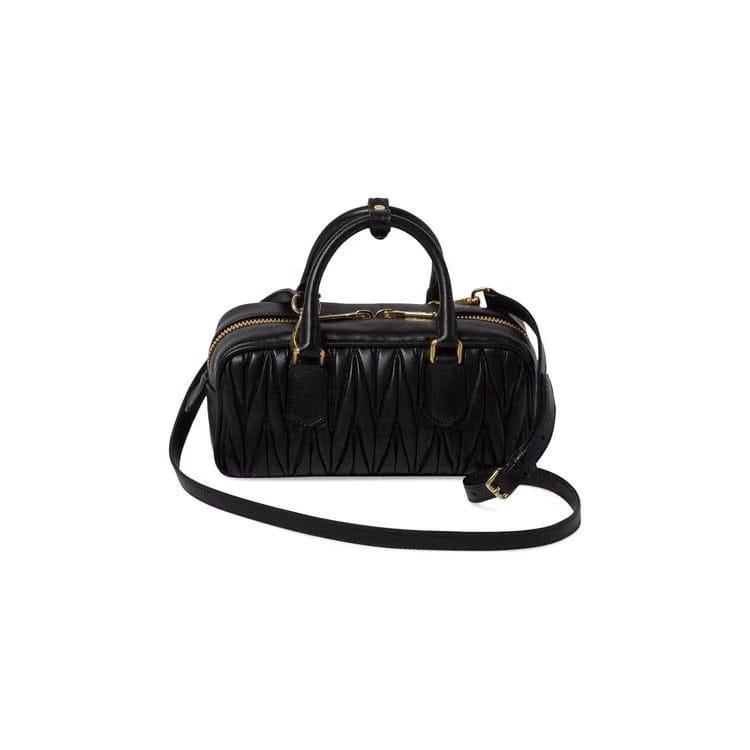Miu Miu Velluto Matelassé Bag Black