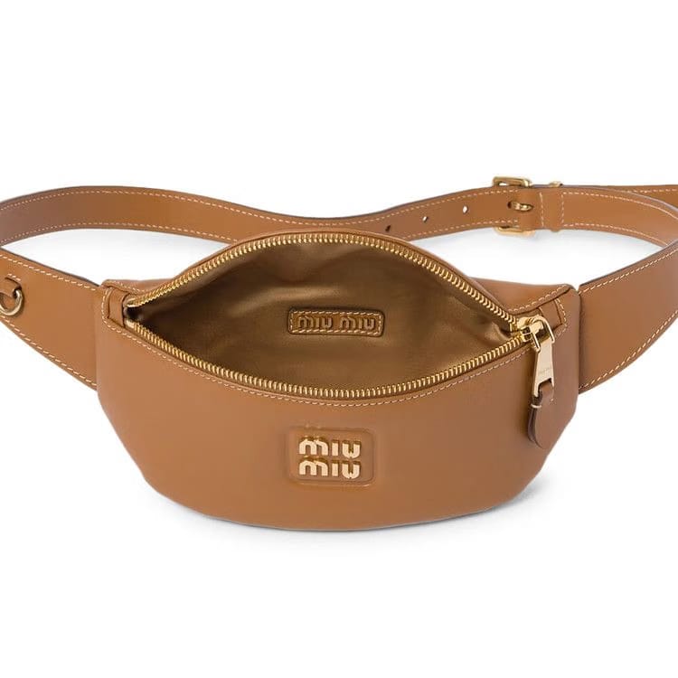 Miu Miu Leather Belt Bag Caramel