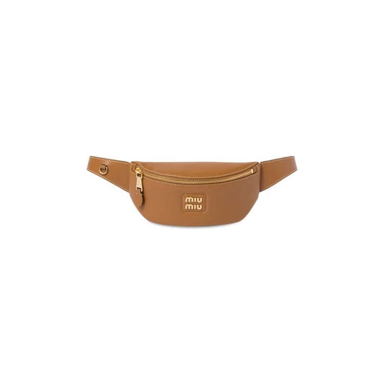 Miu Miu Leather Belt Bag Caramel