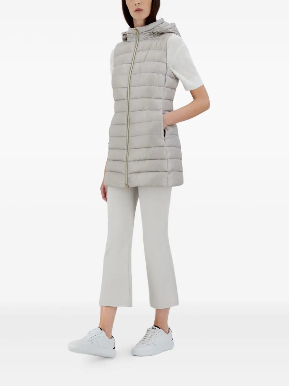 Serena hooded quilted gilet