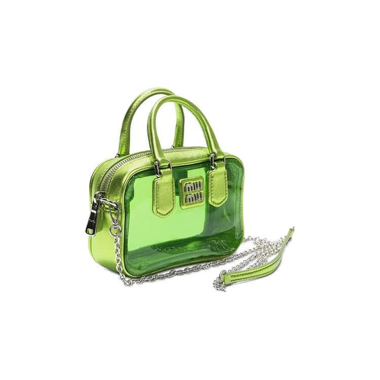 Miu Miu Plex Mini Satchel Green