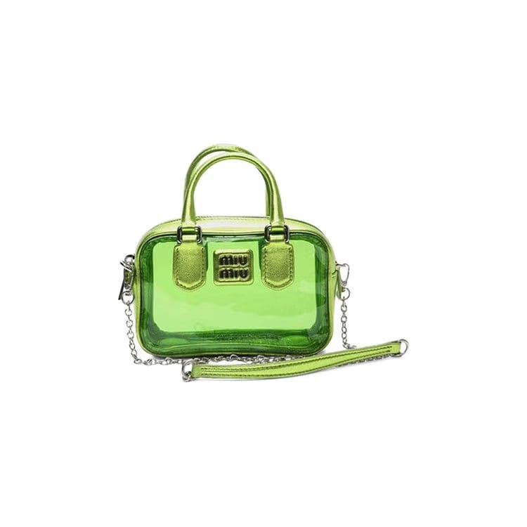 Miu Miu Plex Mini Satchel Green