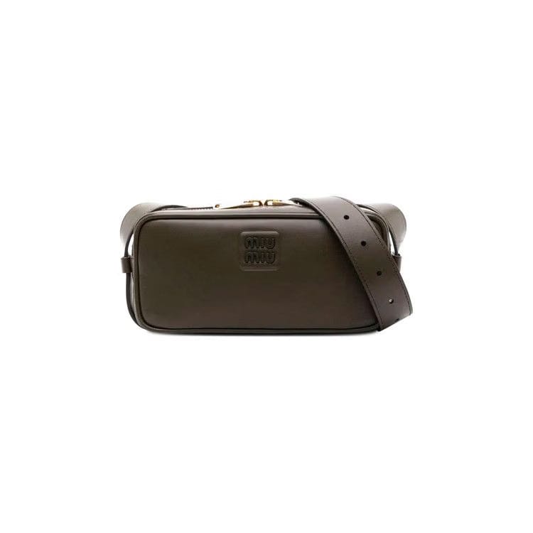 Miu Miu Nappa Shoulder Bag Military