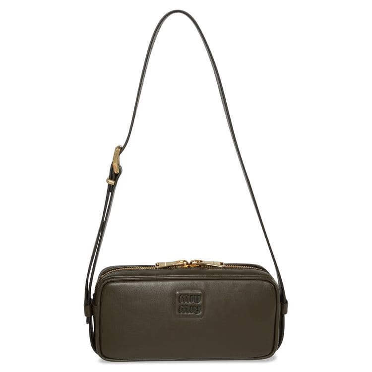 Miu Miu Matelassé Shoulder Bag Militare