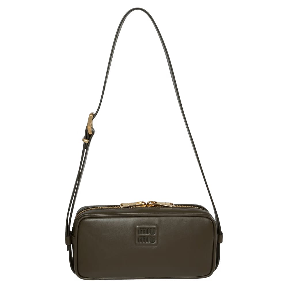 Miu Miu Matelassé Shoulder Bag Militare