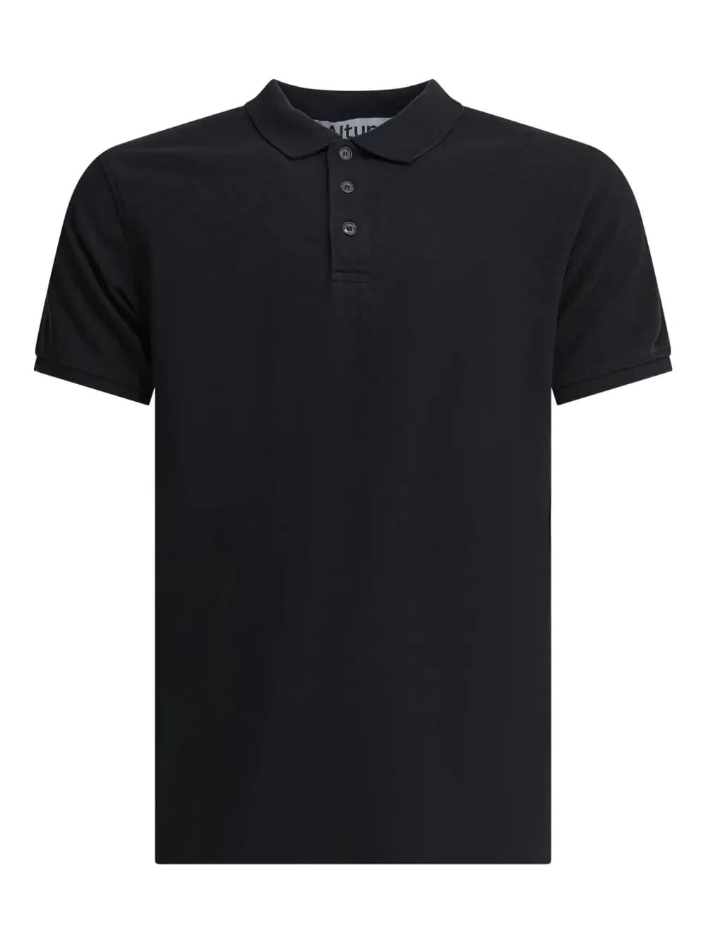 short-sleeve buttoned polo shirt