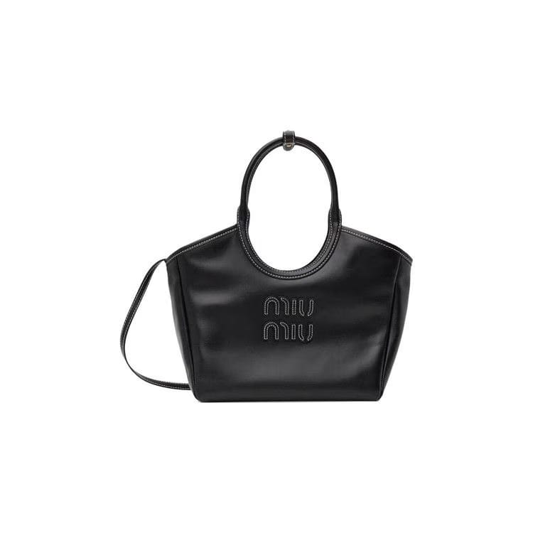 Miu Miu Ivy Leather Bag Black