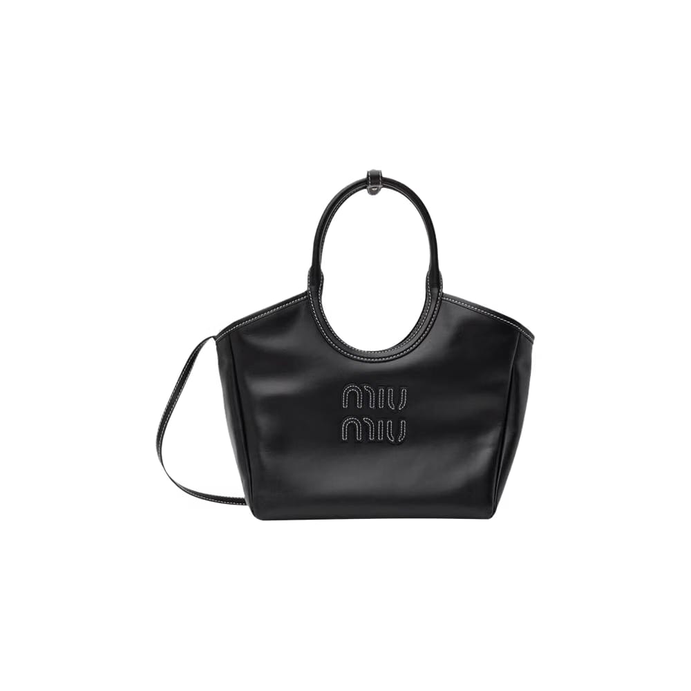 Miu Miu Ivy Leather Bag Black