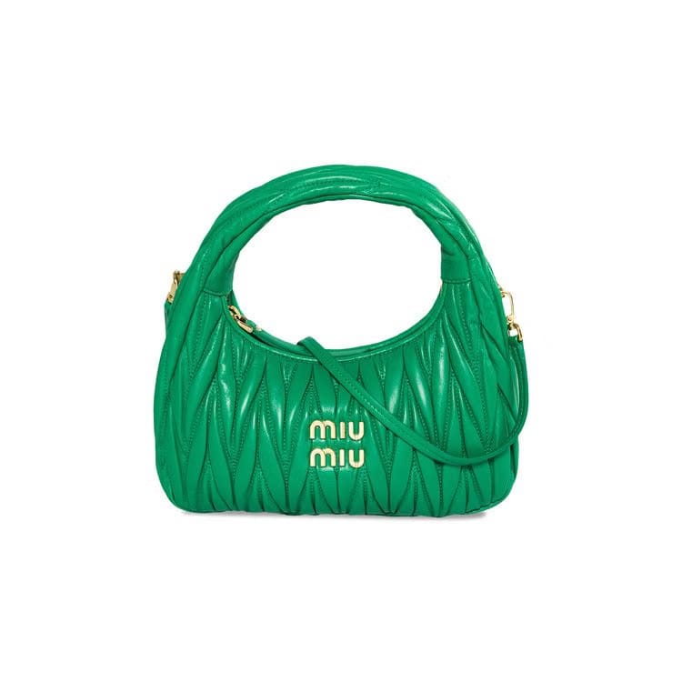 Miu Miu Mini Hobo Mango Green