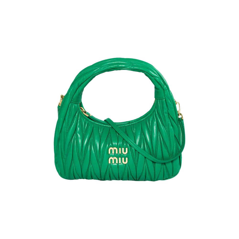 Miu Miu Mini Hobo Mango Green