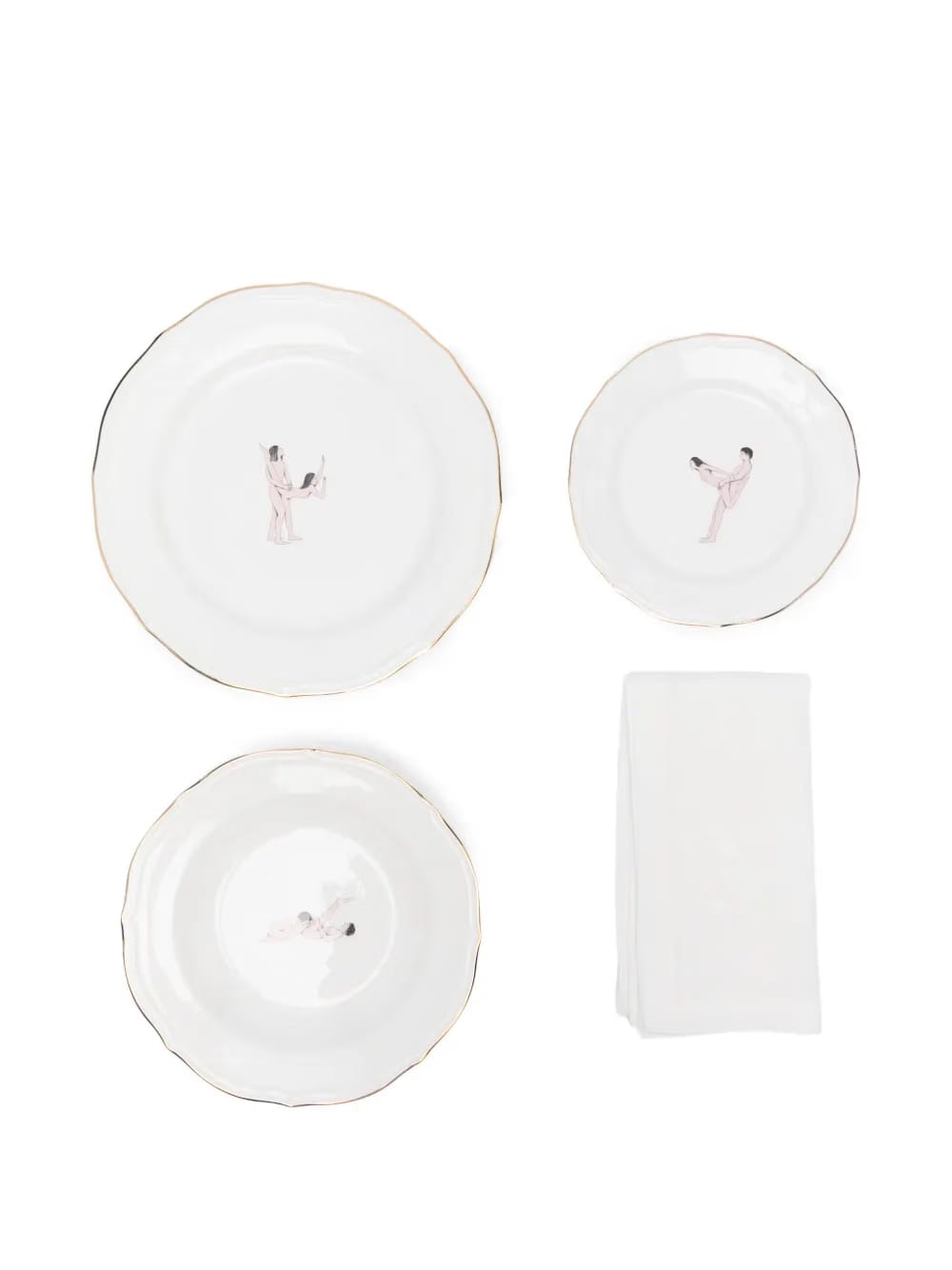 x Bruno Laurenzano Seikantai5271 - Elongated plate (set of four)