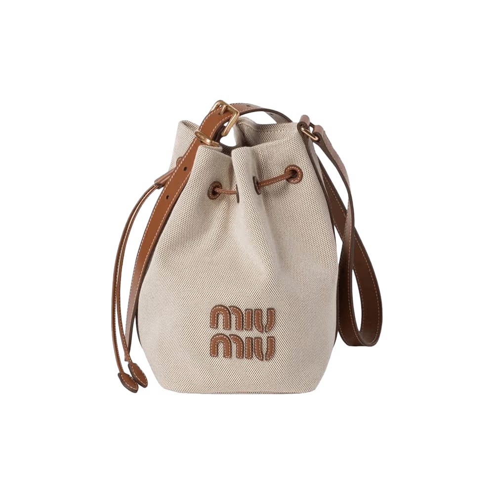 Miu Miu Bucket Bag Beige/Brandy