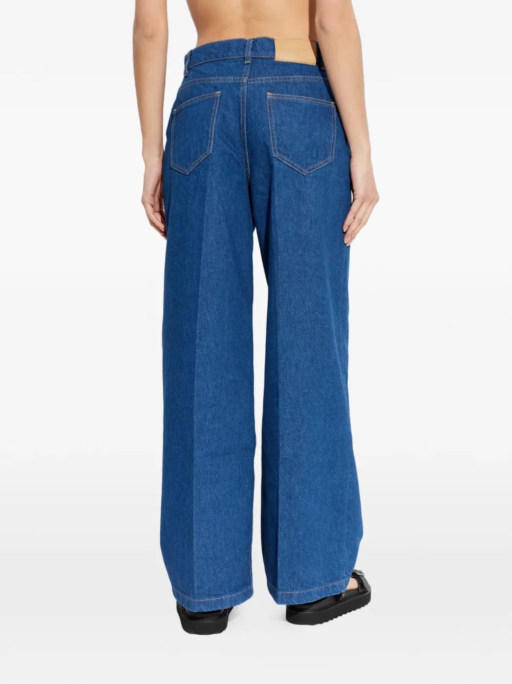 five-pockets high-waisted jeans