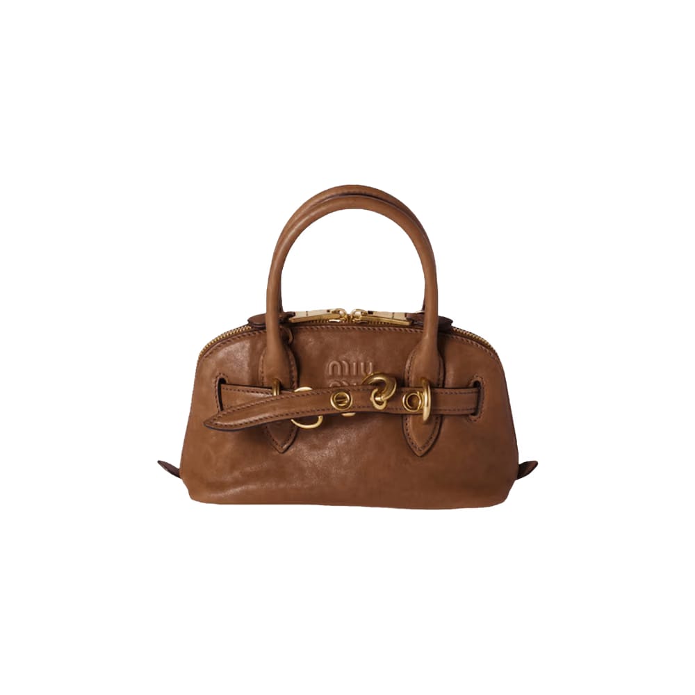 Miu Miu Aventure Mini Nappa Leather Bag Rovere