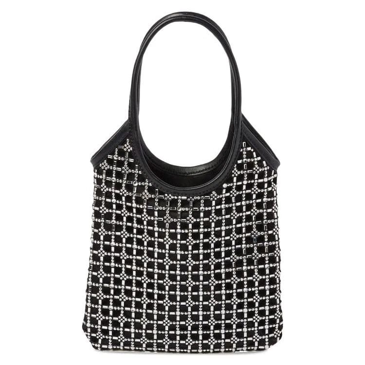 Miu Miu Rete Starlight Crystal Tote Bag Black