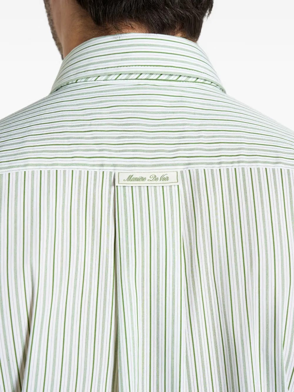 Dylan pinstripe detachable-tie shirt