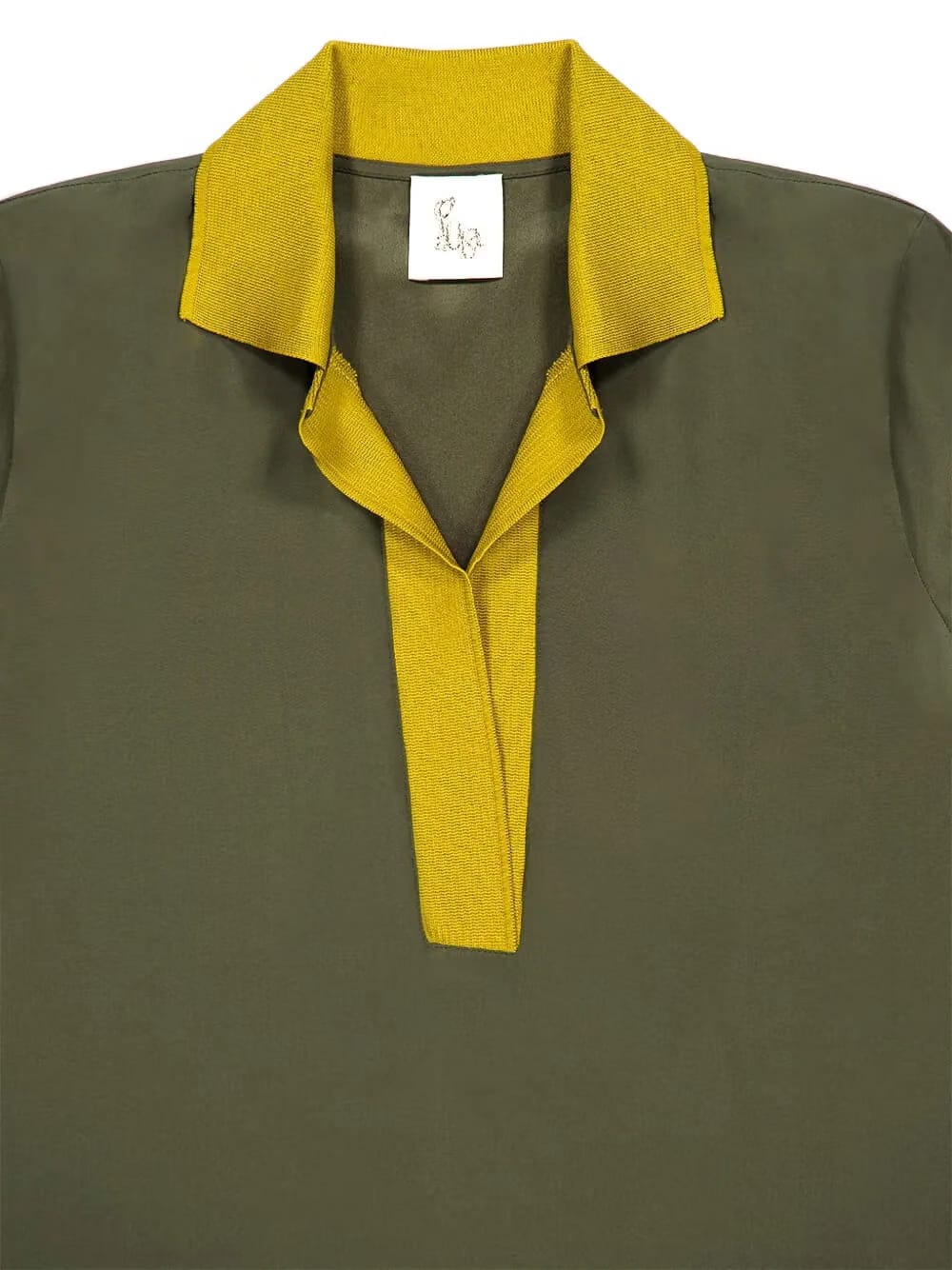 placket-collar long-sleeve T-Shirt