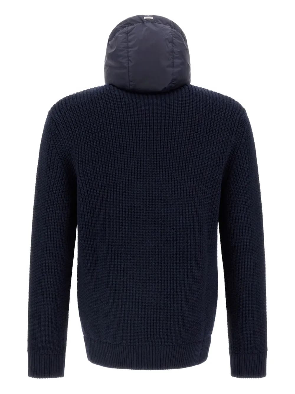 ribbed-knit wool jacket