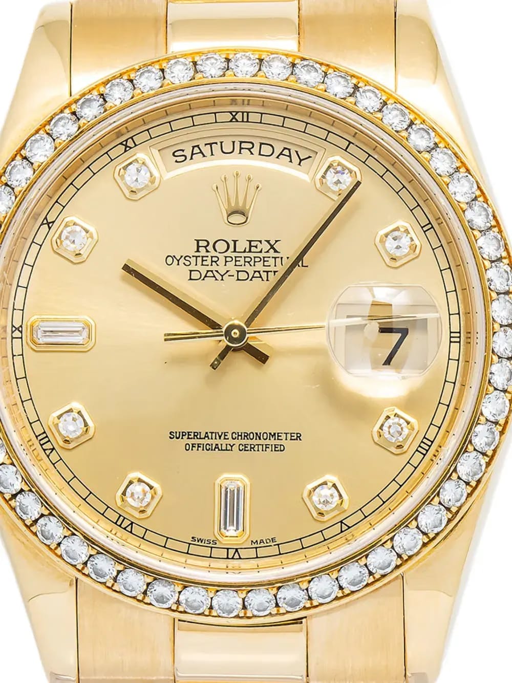 Diamond 36mm Day-Date watch
