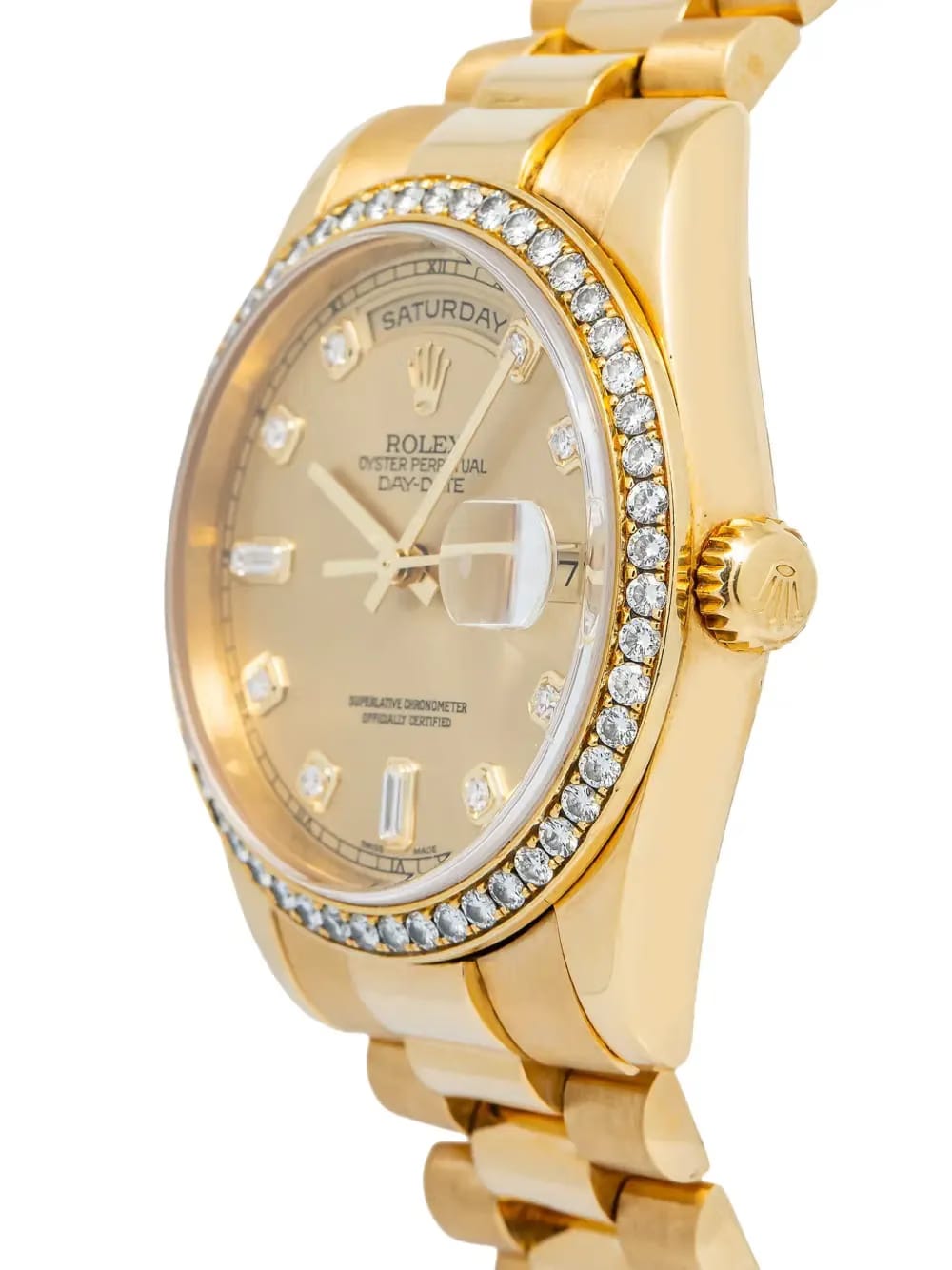 Diamond 36mm Day-Date watch