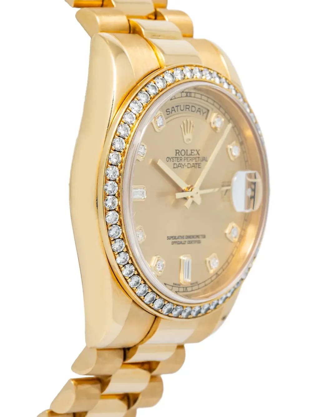 Diamond 36mm Day-Date watch