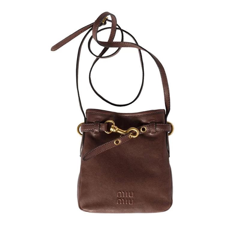 Miu Miu Briarwood Nappa Leather Pouch Radica