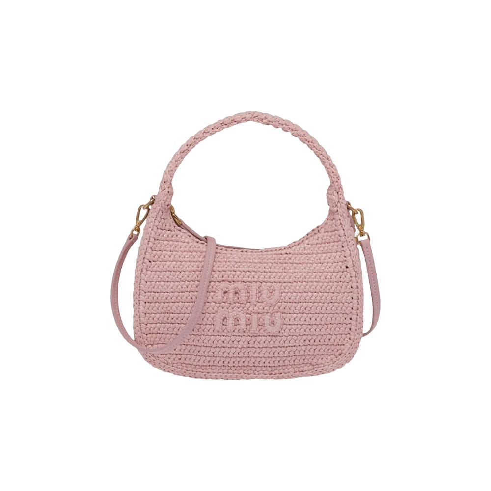 Miu Miu Crochet Hobo bag Pink