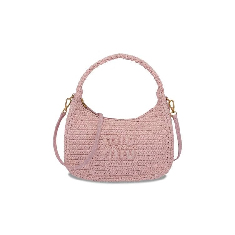 Miu Miu Crochet Hobo bag Pink