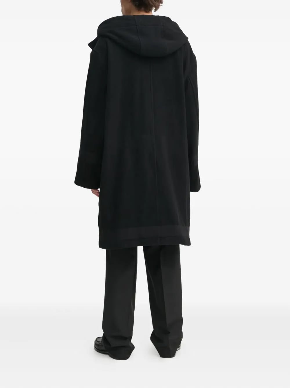 hooded toggle coat