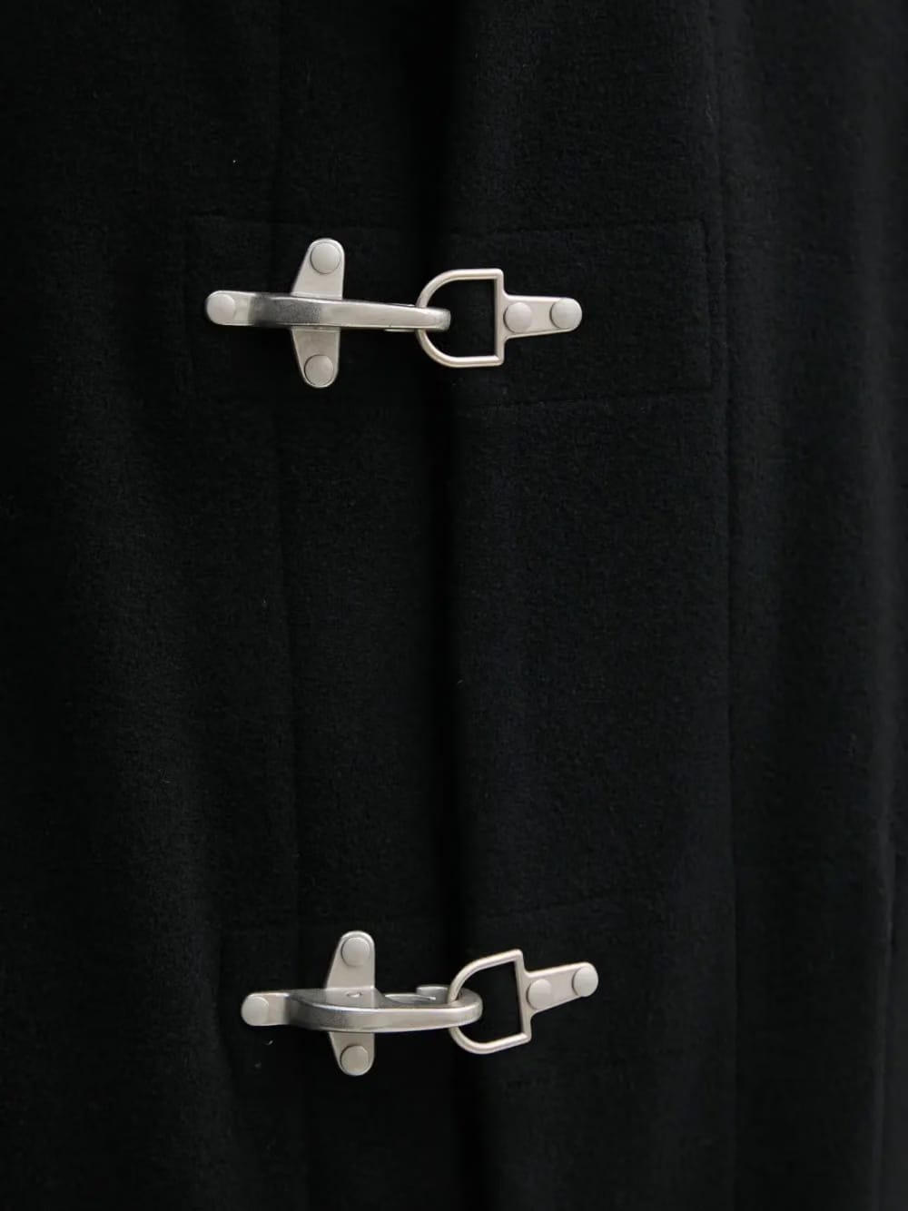 hooded toggle coat