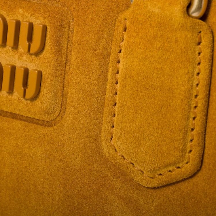 Miu Miu Arcadie Matelassé Top-Handle Bag Whisky