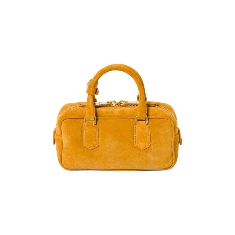 Miu Miu Arcadie Matelassé Top-Handle Bag Whisky