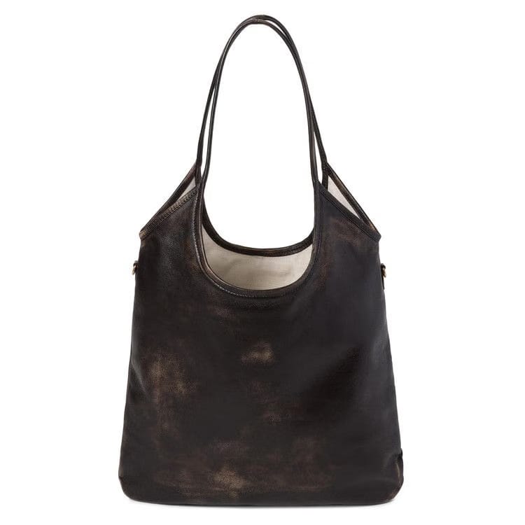 Miu Miu Nappa Old Shopping Handbag Sand/Coffee