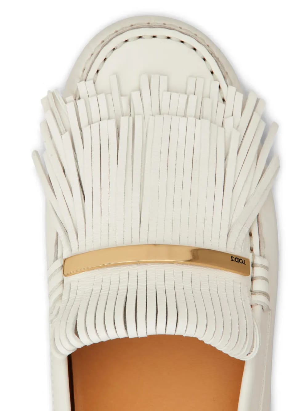 fringed leather loafers