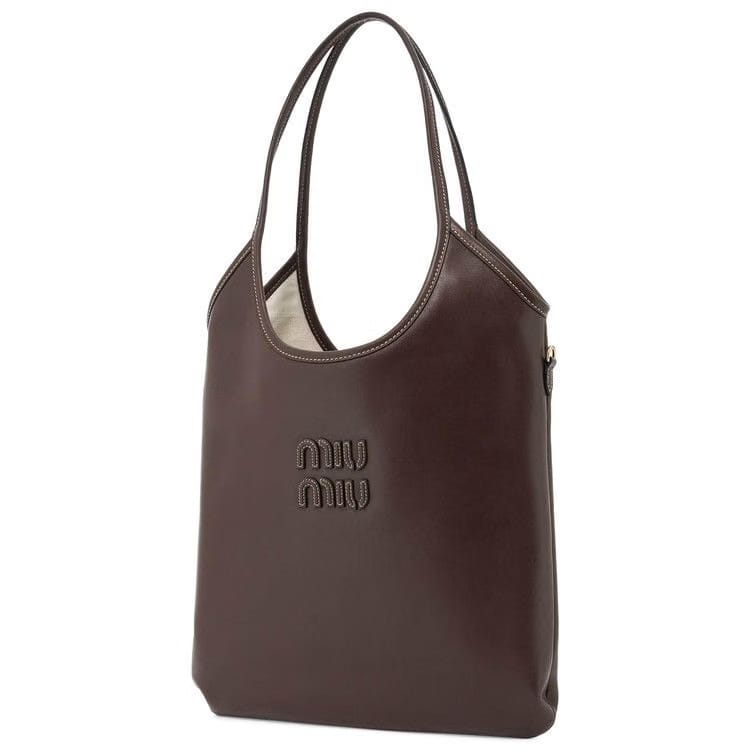 Miu Miu Cognac Ivy Leather Bag Radica