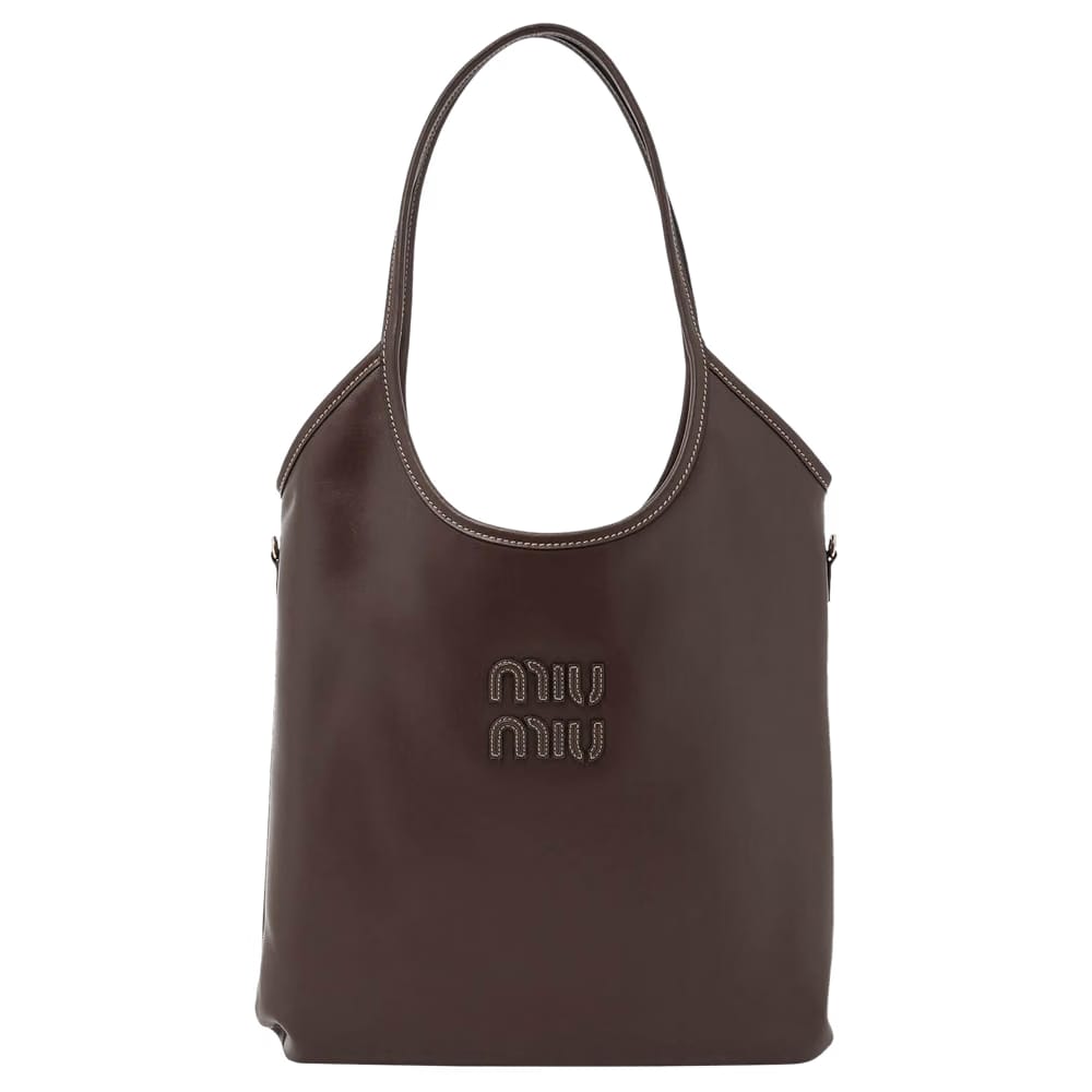 Miu Miu Cognac Ivy Leather Bag Radica