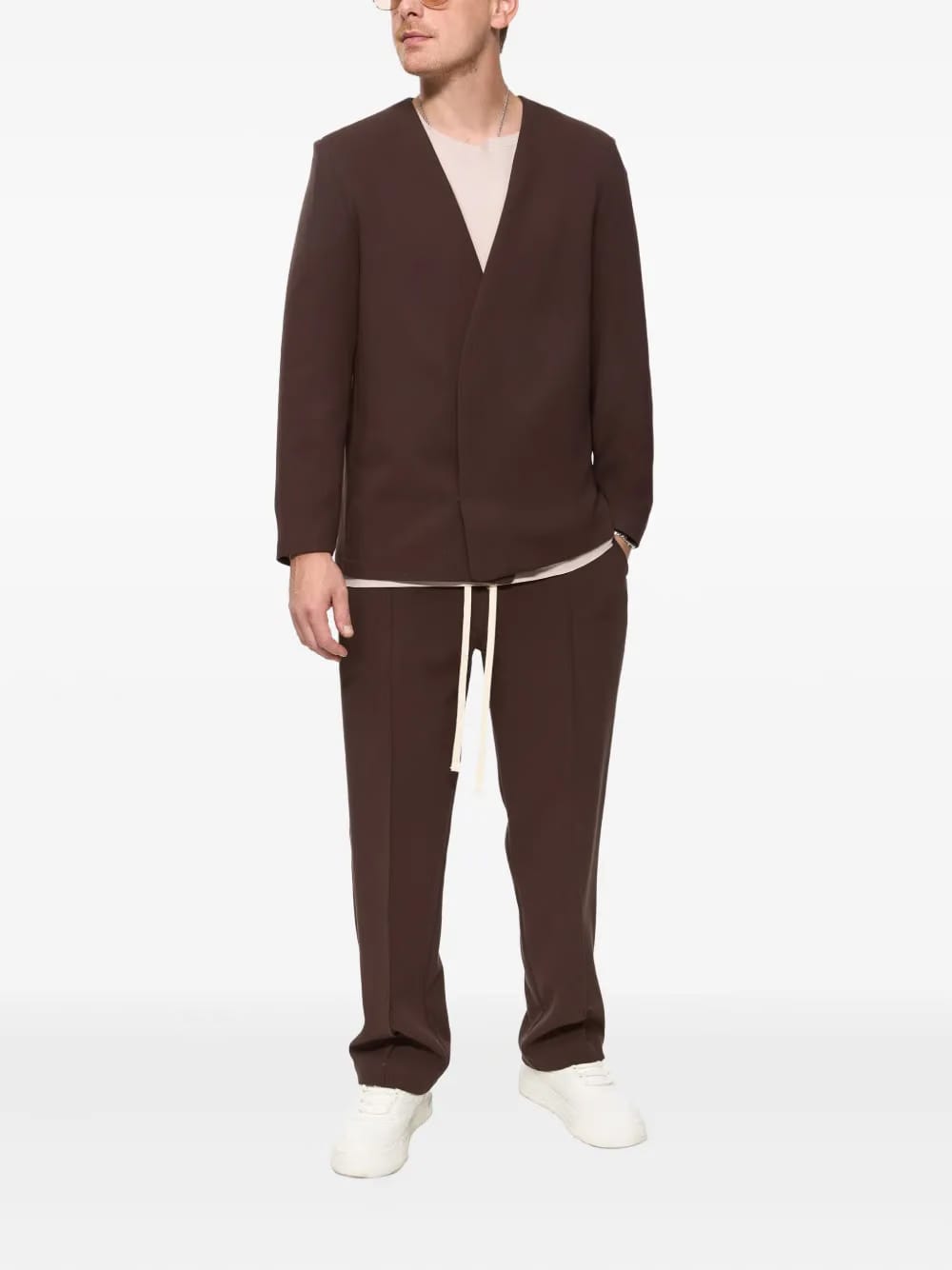 247 drawstring-panelled track pants