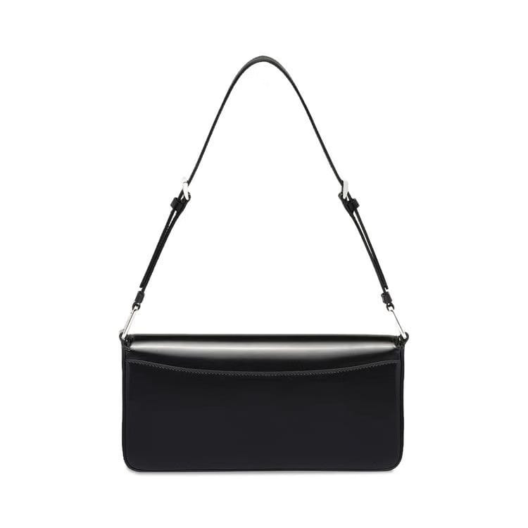 Prada Brushed Leather Prada Femme Bag Black