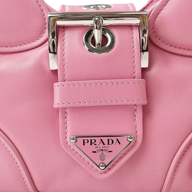 Prada 2002 Re-Edition Padded Moon Bag Pink