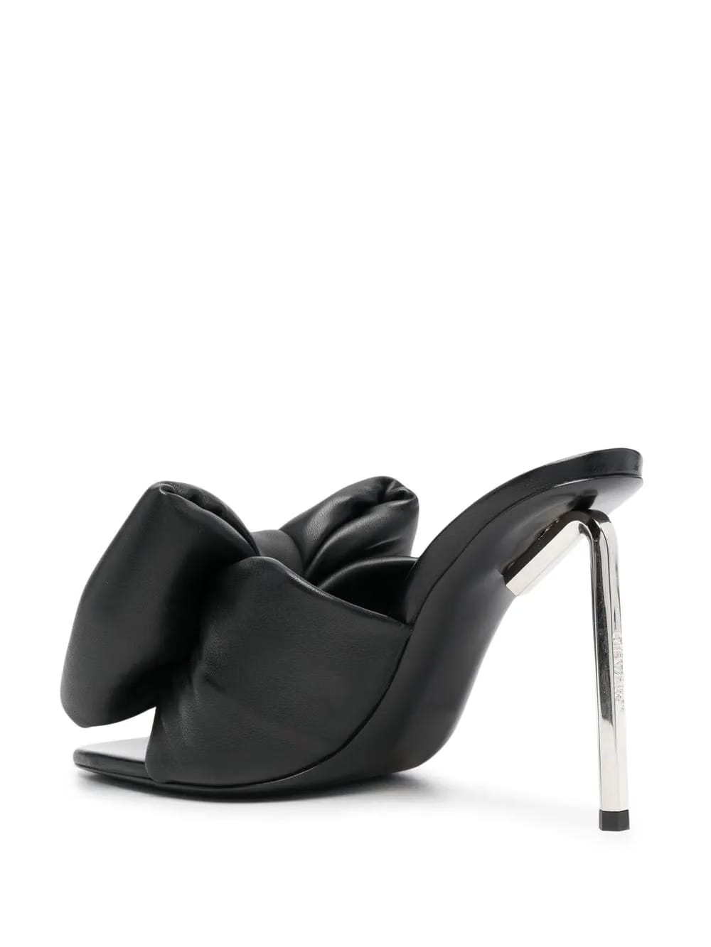Allen Bow metal heel mules