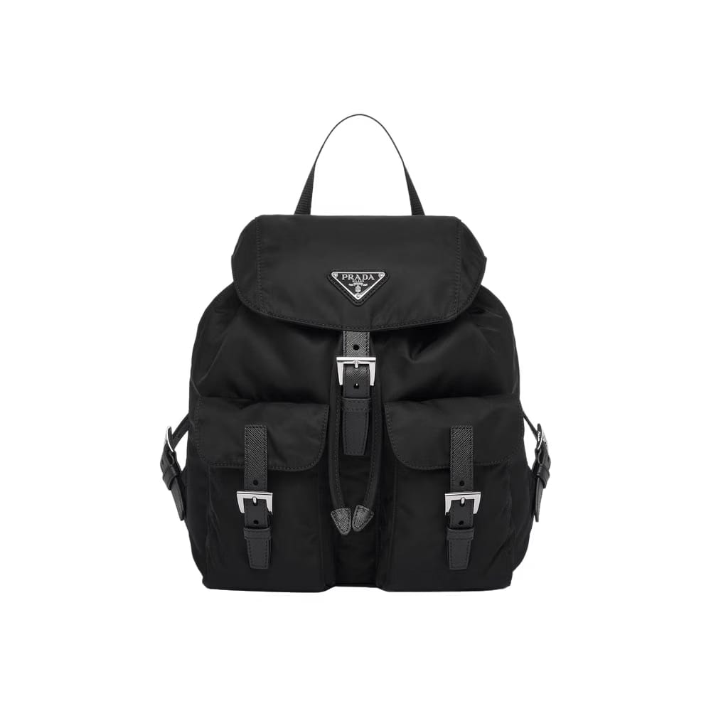 Prada Small Re-Nylon Backpack Black