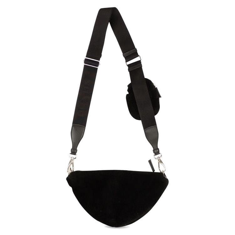 Prada Crystal Fabric Handbag Black