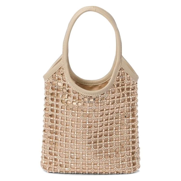 Miu Miu Rete Starlight Crystal Tote Bag Sabbia
